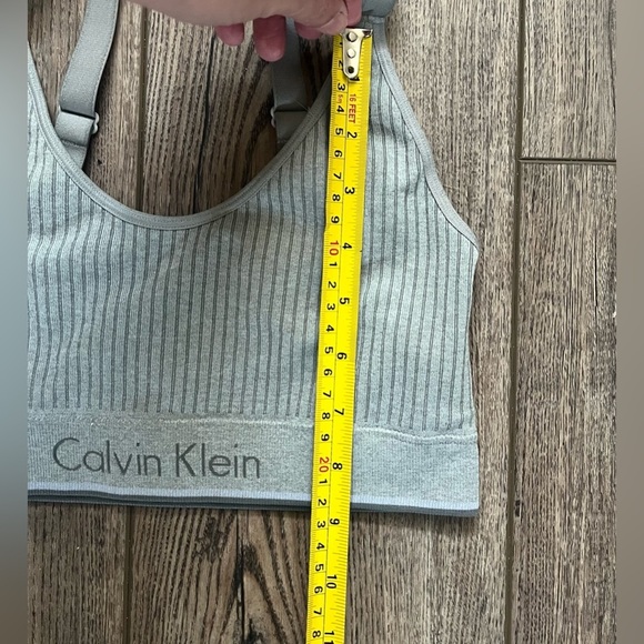 Calvin Klein Light Gray Ribbed Bralette - approx. size small - Picture 5 of 5